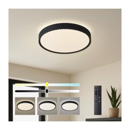 BRILAGI - Luminária de teto LED regulável ORINO LED/54W/230V 3000-6000K preto Ø 43 cm + comando à distância