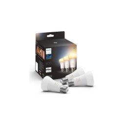 Pack com 3 lâmpadas LED reguláveis Philips Hue WHITE A60 E27 6W 230V 2200-6500K
