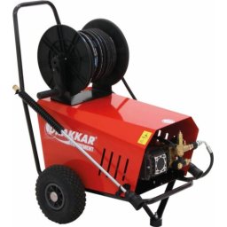 Lavadora de Alta Pressão de Água Fria DRAKKAR 380V 18 l/min 170 bar com Enrolador 20m e Lança Turbo