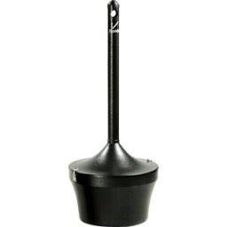 Rubbermaid Cinzeiro de pé Aladdin , volume 16 l, preto, Cinzeiro de pé Aladdin, volume 16 l, preto. Extingue os cigarros através da redução da entrada de oxigénio. Construção em aço resistente às intempéries e ao fogo. Capacidade para até 3.000 beatas de