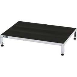 eurokraft pro Plataforma de trabalho, ajustável em altura 165 - 230 mm , com placa em borracha estriada, plataforma CxL 910 x 610 mm, galvanizada a fogo, Plataforma de trabalho, ajustável em altura 165 - 230 mm, com placa em borracha estriada, plataforma