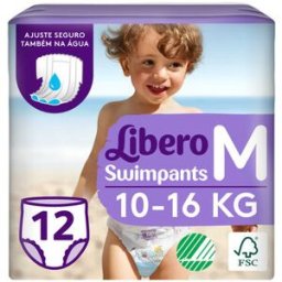 Libero Cuecas Descartáveis Praia Tamanho M 10-16 kg 12 un