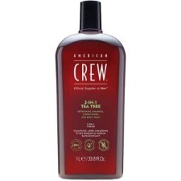 American Crew Tea Tree 3 In 1 Shampoo, Conditioner And Body Wash 1000 ml