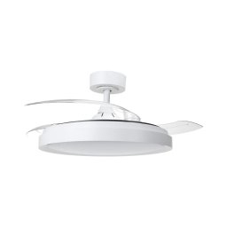 Aigostar Ventilador LED regulável 50W 230V 2700-6500K 106cm c/ controle branco