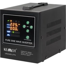 Conversor 12V -> 220V 500W (ONDA PURA) Estabilizador Tensão c/ Função Carregamento Bateria - KEMOT