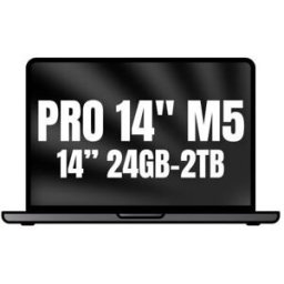 Apple Macbook Pro 14"/ M5 Pro 18-Core CPU/ 24GB/ 2TB SSD/ 20-Core GPU/ Negro Espacial