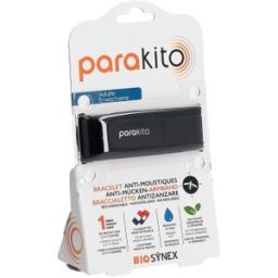 Parakito Pulseira Proteção Mosquitos Adulto Preta