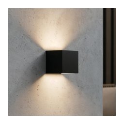 Ideal Lux - Iluminação de parede exterior LED ATOM LED/12W/230V IP54 preto