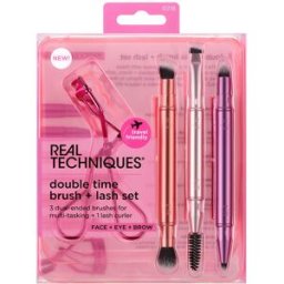 Real Techniques Escova Double Time + Último Estojo 4 peças