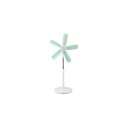 Ventilador de pé 15W/230V Ø 50 cm branco/verde