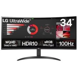 LG Monitor Gaming Curvo 34WR50QK-B 34" 100 Hz UltraWide QHD