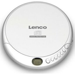 Leitor CD Portátil Lenco CD-201 Prateado