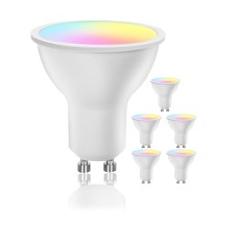 Conjunto de 6 lâmpadas LED dimerizáveis GU10/6,5W/230V 2700-6500K Wi-Fi - Aigostar