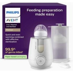 Aquecedor e Esterilizador de Biberões 2-em-1 Philips Avent