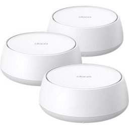 WiFi Mesh TP-Link Deco BE25 3 Nós 4324 Mbps 6600 pés² com portas 2.5G