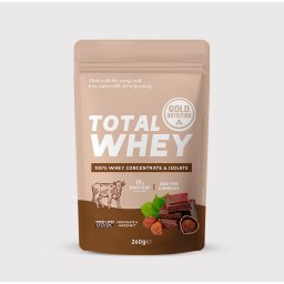 Total Whey Chocolate-Avelã - Gold Nutrition - 260g - pó solúvel