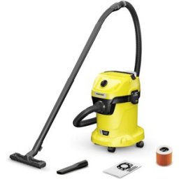 Aspirador de Pó/Líquidos s/ Fios WD 3-18 17L 270W (Amarelo/Preto) - KARCHER