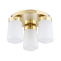 Argon 6165 - Candelabro montado à superfície PASADENA 3xE27/15W/230V dourado/branco