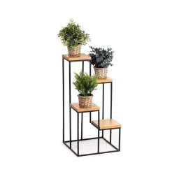 Suporte para plantas KASKADA 70x34 cm preto/marrom