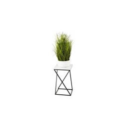 Suporte de flores LOFT 40x24 cm preto/branco