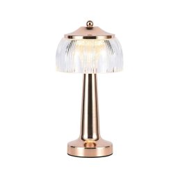 Lâmpada de mesa LED dimmável 1W 5V 3000-6000K 1800mAh rose gold