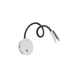 Ideal Lux - Candeeiro flexível LED pequeno FOCUS LED/3,5W/230V CRI 90 cinzento/cromado brilhante
