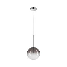Ideal Lux - Candeeiro suspenso LED EQUINOXE 1xG4/2W/230V diâmetro 20 cm cromado/fumado