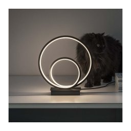 Ideal Lux - Candeeiro de mesa LED OZ LED/22W/230V CRI 90 preto