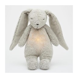 Moonie - Amigo aconchegante com melodia e iluminação coelho 2.0 organic cinzento
