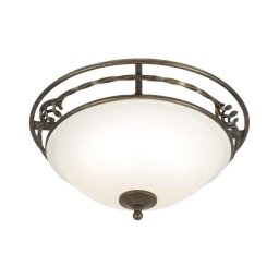 Elstead PB-F-A-BLK-GOLD - Iluminação de teto PEMBROKE 2xE27/60W/230V
