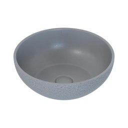 Lavatório de bancada BERGEN Ø 39 cm betão/cinzento