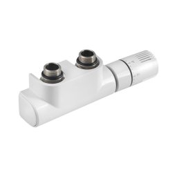 Aqualine - Kit termostático de válvulas para ligação central, branco