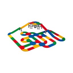 Conjunto de construção pontes e estradas 3D 58x39 cm