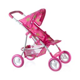Carrinho desportivo para bonecas rosa