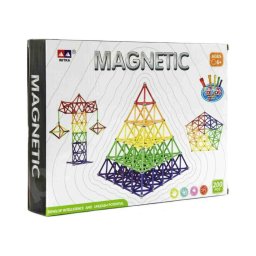 Kit de construção magnético, 200 peças