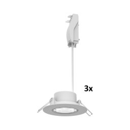 Philips - Conjunto de 3 luminárias embutidas LED dimerizáveis CILANTRO LED/5W/230V 4000K branco