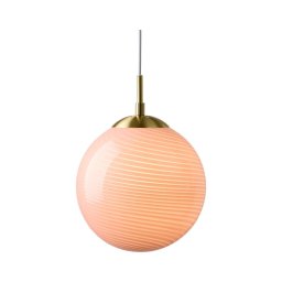 Halo Design 748488 - Candeeiro suspenso por cabo CANDY 1xE27/25W/230V Ø 25 cm rosa/latão