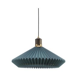 Halo Design 744275-Lustre em cabo PARIS 1xE27/60W/230V Ø 56 cm azul/latão/carvalho