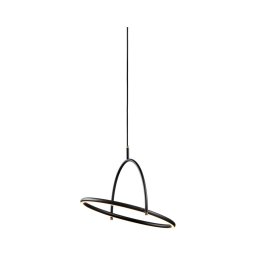 Halo Design 749539 - Lustre pendente dimerizável TILT LED/40W/230V Ø 40 cm, preto, suspenso por cabo