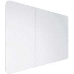 Chameleon Quadro branco XXL de design VisuWall Curve , chapa de aço, esmaltada, LxA 2940 x 1980 mm, branco, Quadro branco XXL de design VisuWall Curve, chapa de aço, esmaltada, LxA 2940 x 1980 mm, branco. Os painéis disponibilizam uma superfície de trabal