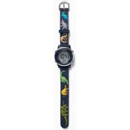 ZIPPY Relógio Digital para Menino 'Dinossauros', Azul Escuro Preto ÚNICO