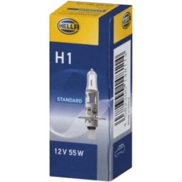 Lâmpada Halogen HELLA H1 Standard 12V, 55W, 1 peça