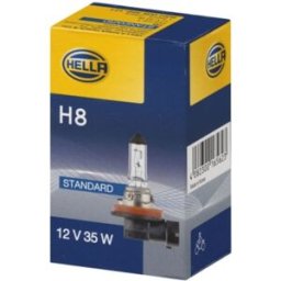 Lâmpada Halogen HELLA H8 Standard 12V, 35W, 1 peça