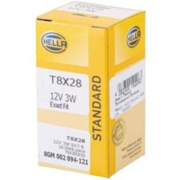 Lâmpada Halogen HELLA M Standard 12V, 3W, 10 peça