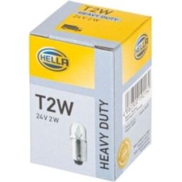 Lâmpada Halogen HELLA H Heavy Duty 24V, 2W, 10 peça