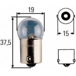 Lâmpada HELLA R10W HEAVY DUTY EXPERT 24V, 10W, 10 peça