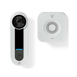 Nedis WIFICDP40CWT - Videoporteiro Wi-Fi Full HD 1536p com sensor IP65