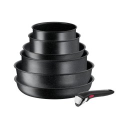 Tefal - Conjunto de utensílios de cozinha 7 pçs INGENIO BLACK STONE