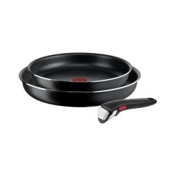Tefal - Conjunto de frigideiras 3 unid. INGENIO EASY COOK & CLEAN BLACK