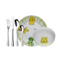 WMF - Conjunto de talheres e loiça para crianças SAFARI 6unid.